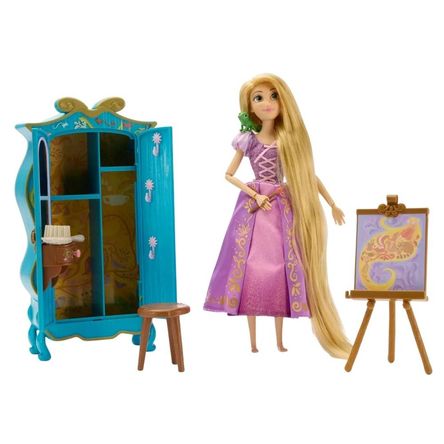Playset Princesa Rapunzel Closet y Set de Arte