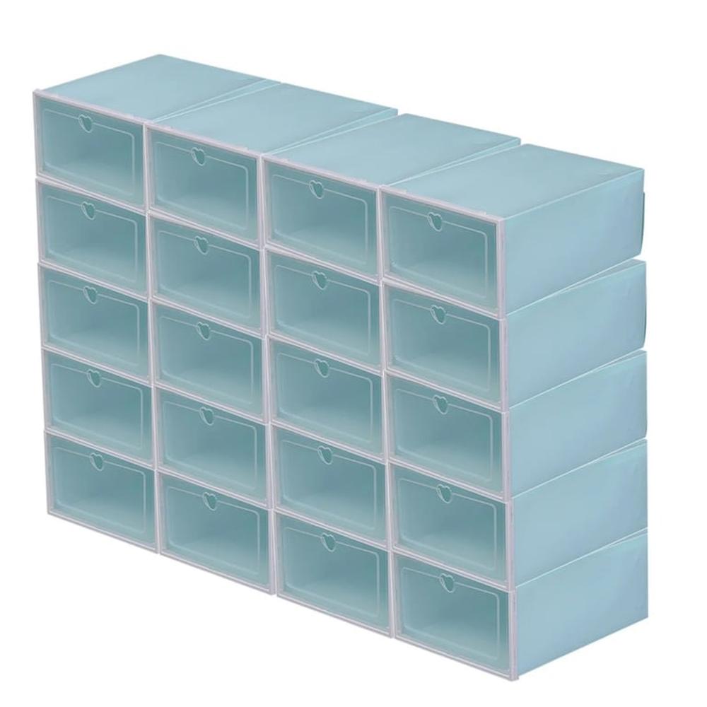 Pack 3 Unidades Organizador De Zapato Caja Organizadora Verde Pack 3 Unidades Organizador De Zapato Caja Organizadora Verde