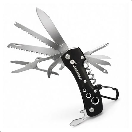 Navaja Multiusos Grand Harvest Acero 11 en 1Piezas Navaja Multiusos Grand Harvest Acero 11 en 1Piezas