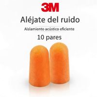 Tapon Para Oidos Con Reduccion De Ruido 10 pares