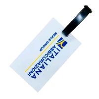 Etiqueta de Maleta Distintivo Datos Silicon 10.5cm Blanco