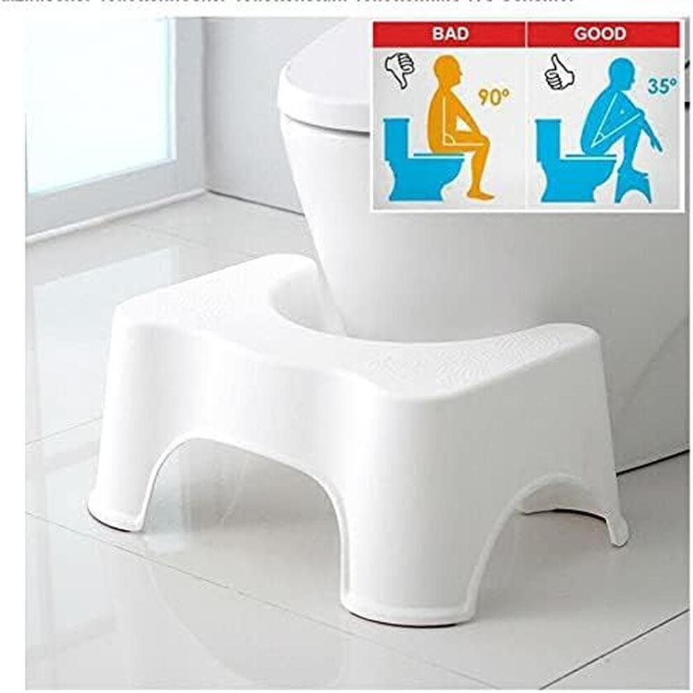 Banco Butaco Taburete Para Baño Inodoro Color Blanco Nuevo