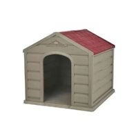 Casa Mascota Pequeña Estilo Taupe Rojo df 026852