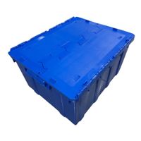 CAJA PLASTICA LAREDO CON TAPA 72 L - AZUL - PACK 10