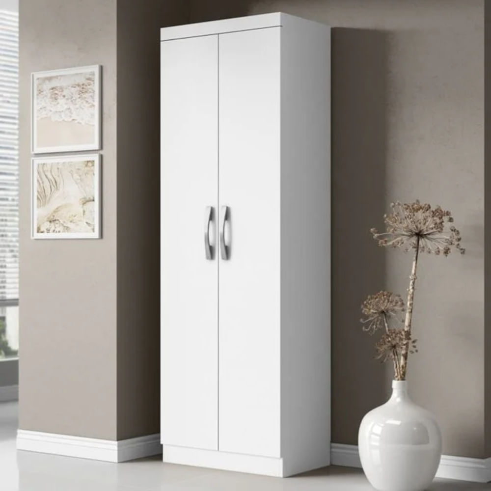Armario Multiusos Keysi Blanco Alto 170 cm RyR MUEBLES Armario Multiusos Keysi Blanco Alto 170 cm RyR MUEBLES