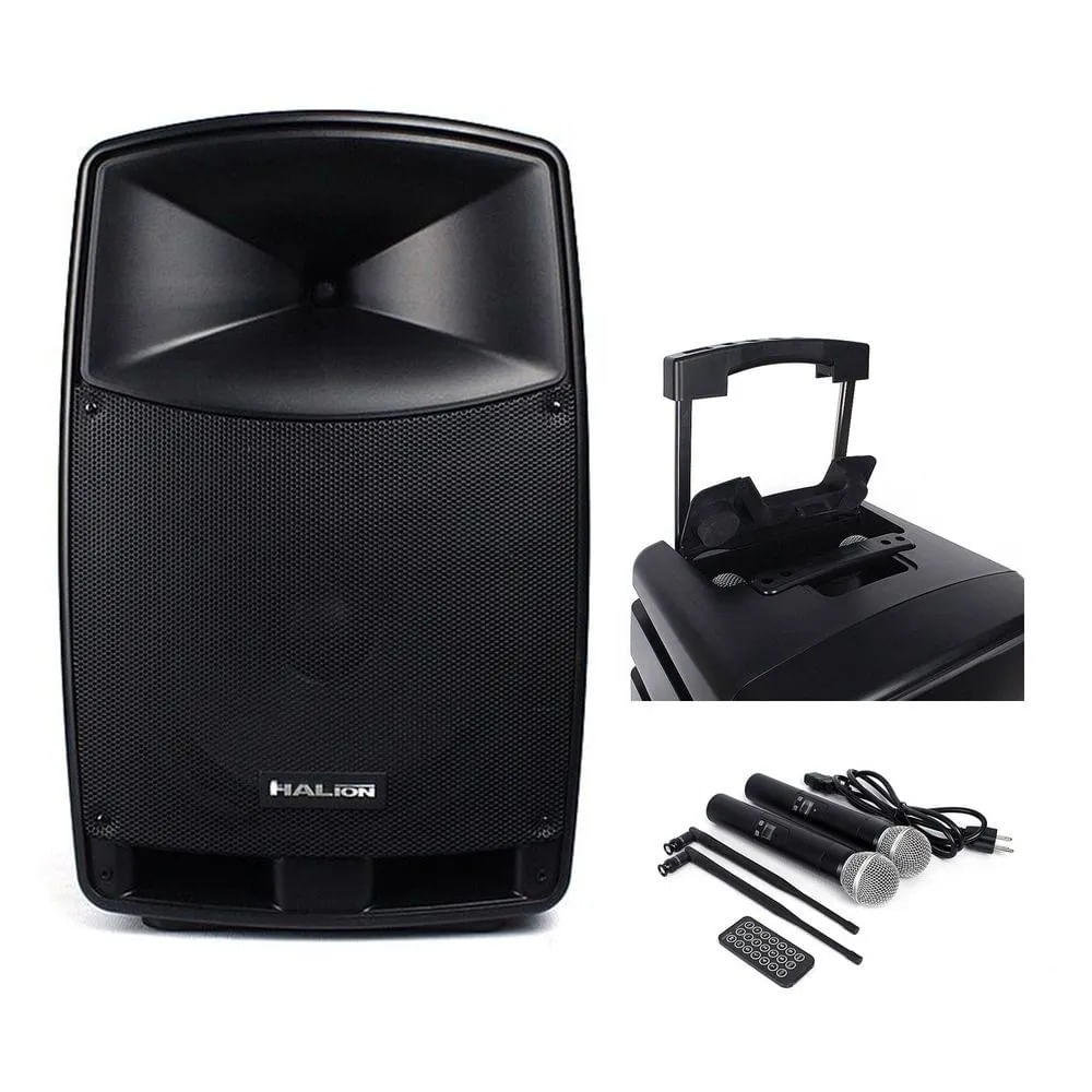 Parlante Activo Halion PHA-12F Batería Recargable 2000W USB Bluetooth