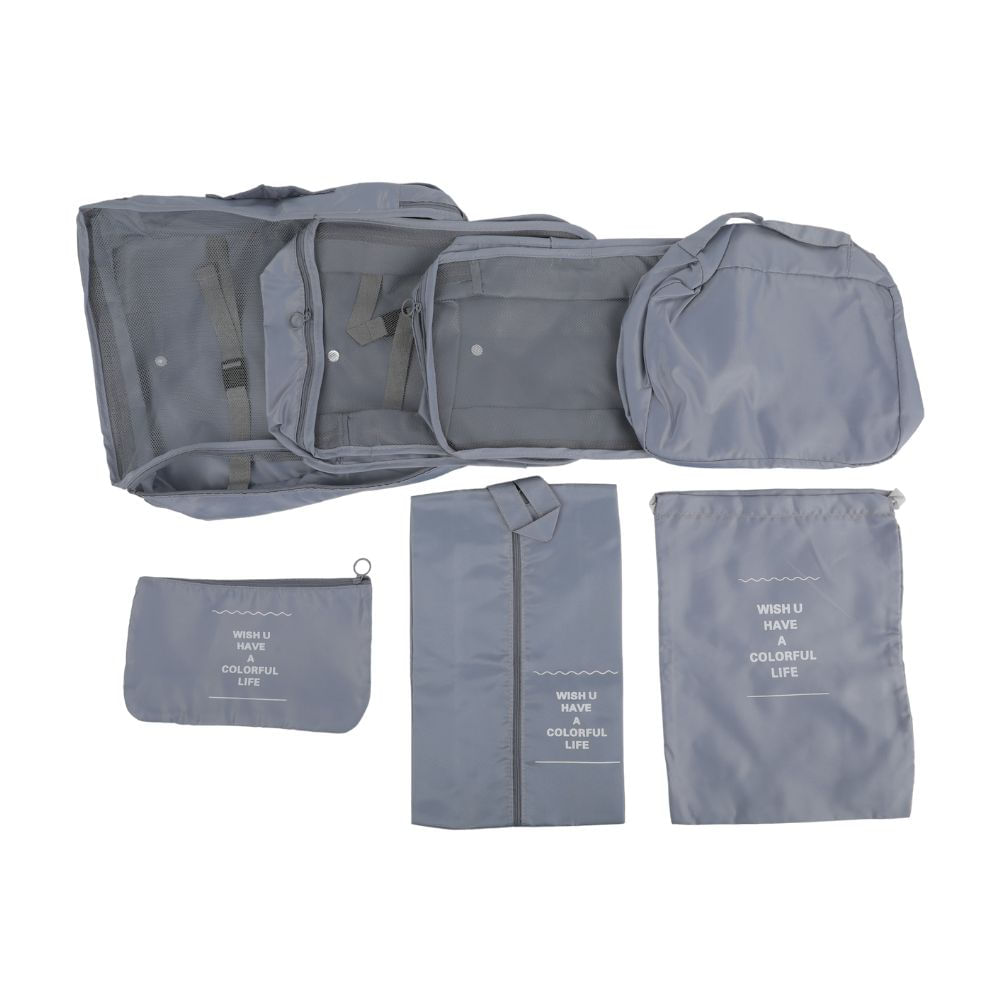 Set x 7 Organizadores de maleta para viajes Orange