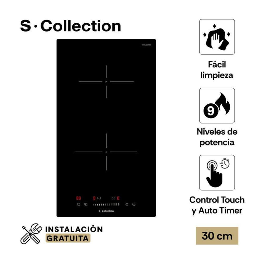 Cocina Encimera de inducción 30cm S-Collection