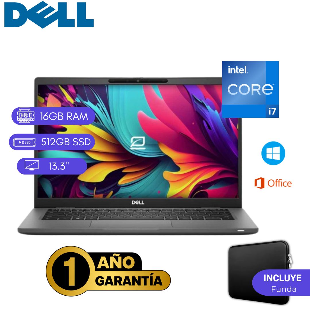 LAPTOP REACONDICIONADA DELL LATITUDE 7320 CORE I7 11VA 16GB DDR4 512 M.2 PANTALLA 13.3