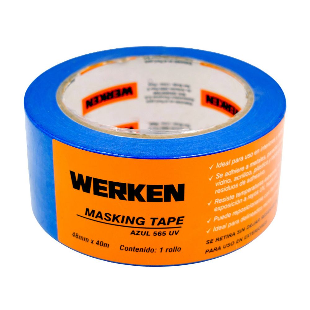 Cinta Masking Tape Azul Werken 48mmx40m