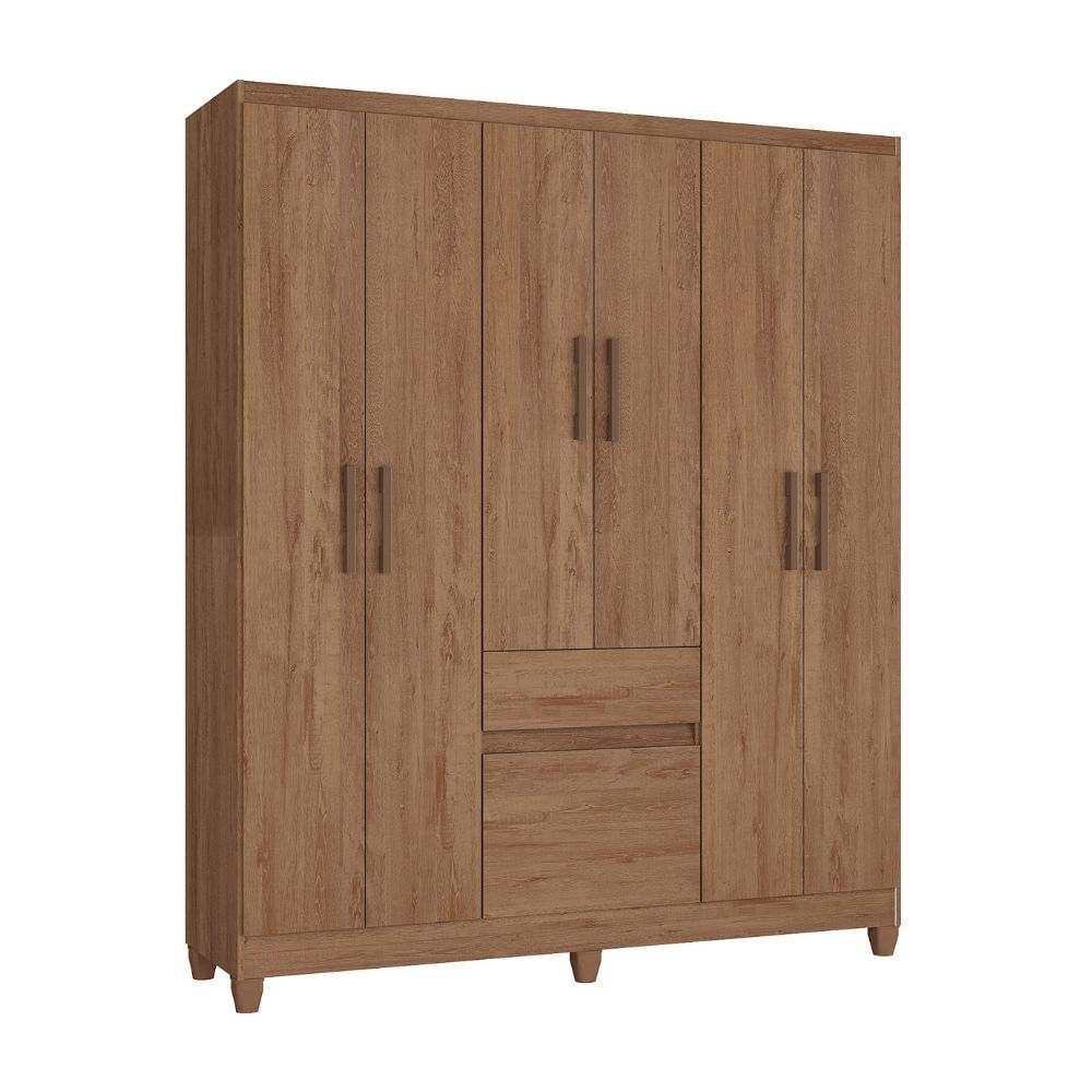 Ropero Orange Aruba 7 Puertas 1 Cajón MDP Freijo