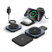 Cargador 3 en 1 Plegable para Phone 17 Watch y AirPods