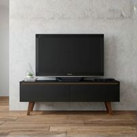 Mesa de TV 50'' Yuntae Negro y Marrón - Masiva Home