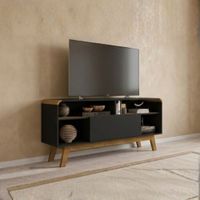 Mesa de TV 55'' Nobuya Negro y Marrón | Masiva Home