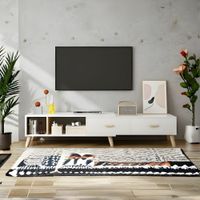 Mesa de TV 75'' Lauren Blanco | Masiva Home