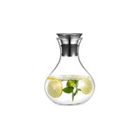 Jarra de Vidrio con Tapa de acero Inox Resistente al Calor