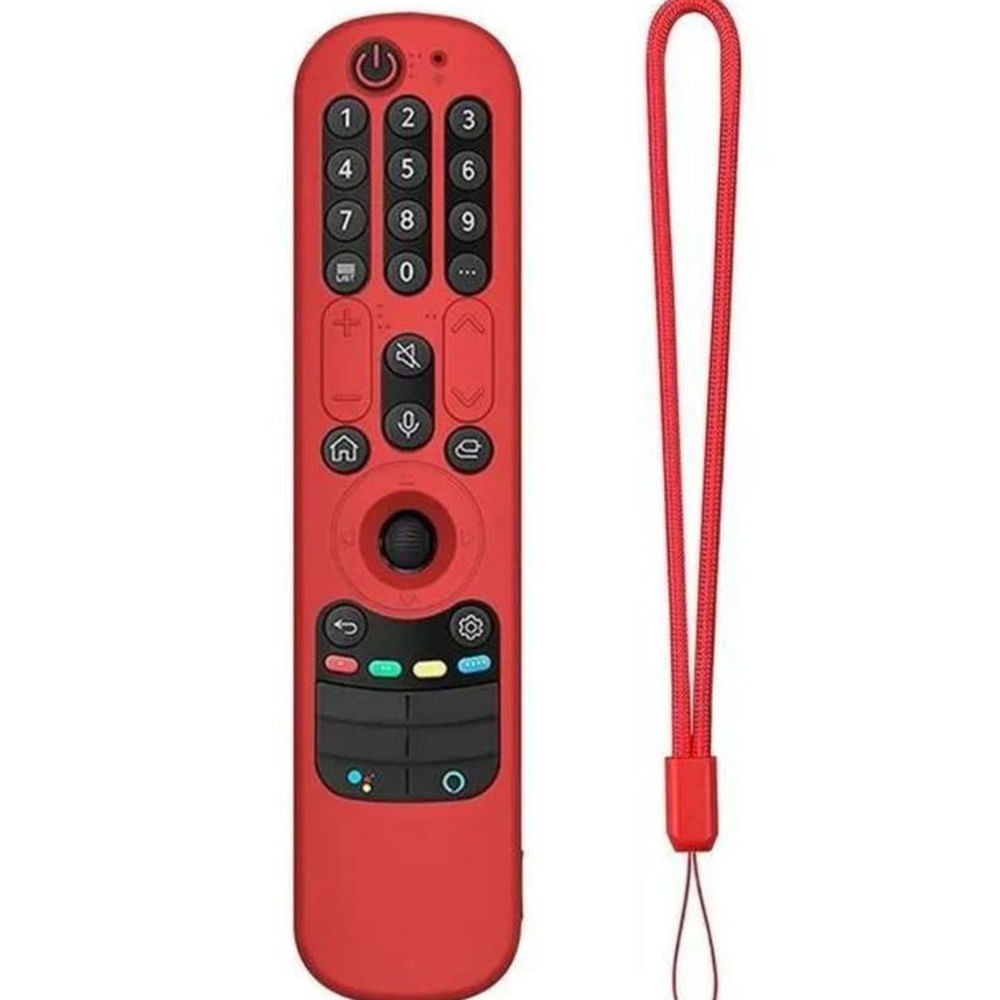 Funda Para Control LG Magic MR23 MR22 MR21 Anticaída Rojo