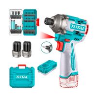 Atornillador de Impacto de 16v + Punteras de Alto Impacto Total TOSLI241083