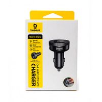 Transmisor Fm Mp3 Baseus Bluetooth 5.0 Cargador Auto 2 Entradas Usb