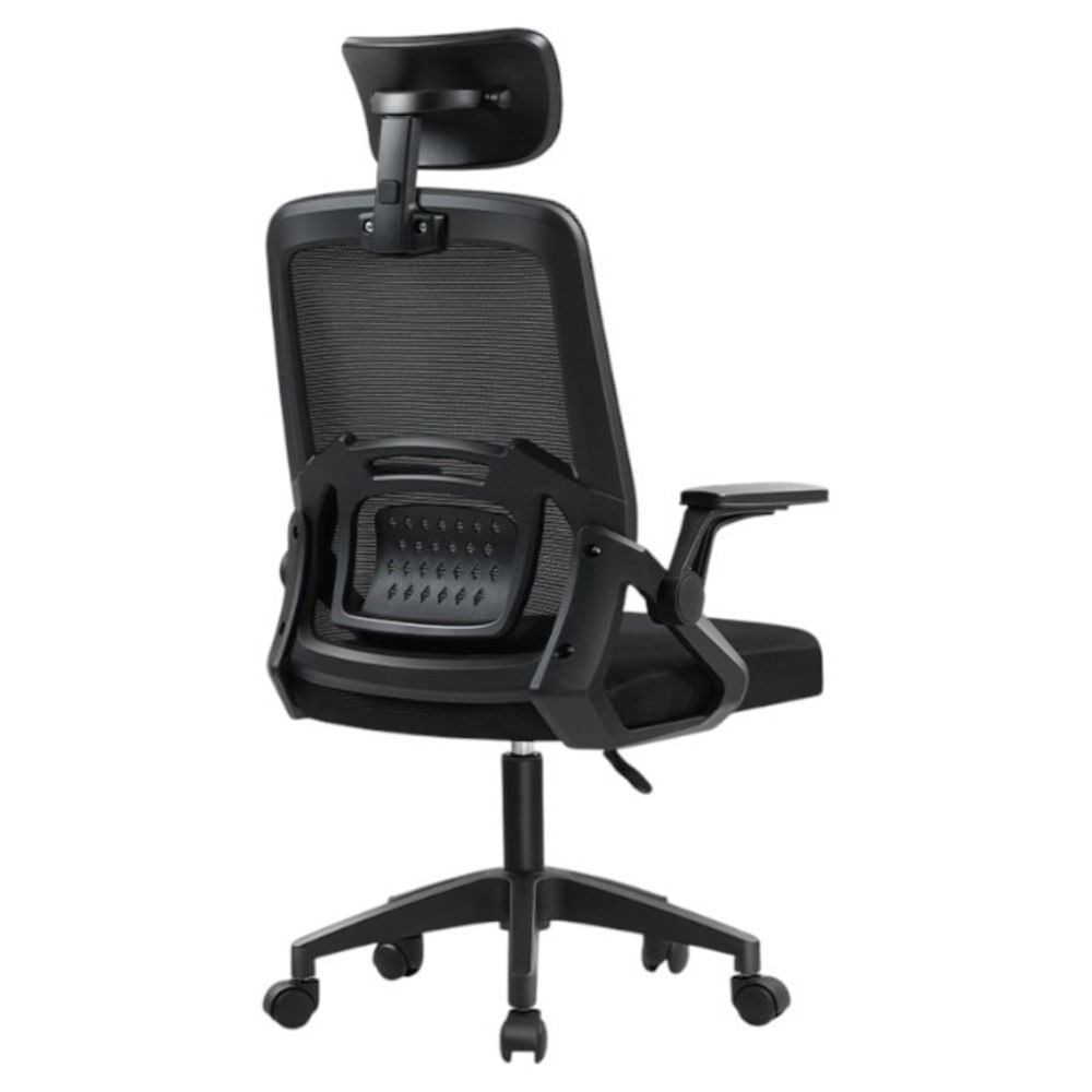 Silla de Oficina Ergonómica con Diseño Elegante y Ruedas Resistentes Negro