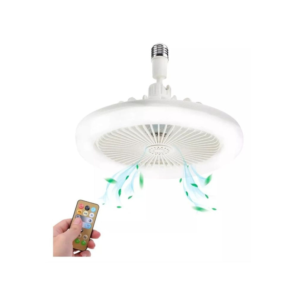 Foco Ventilador de Techo Led con Control Remoto