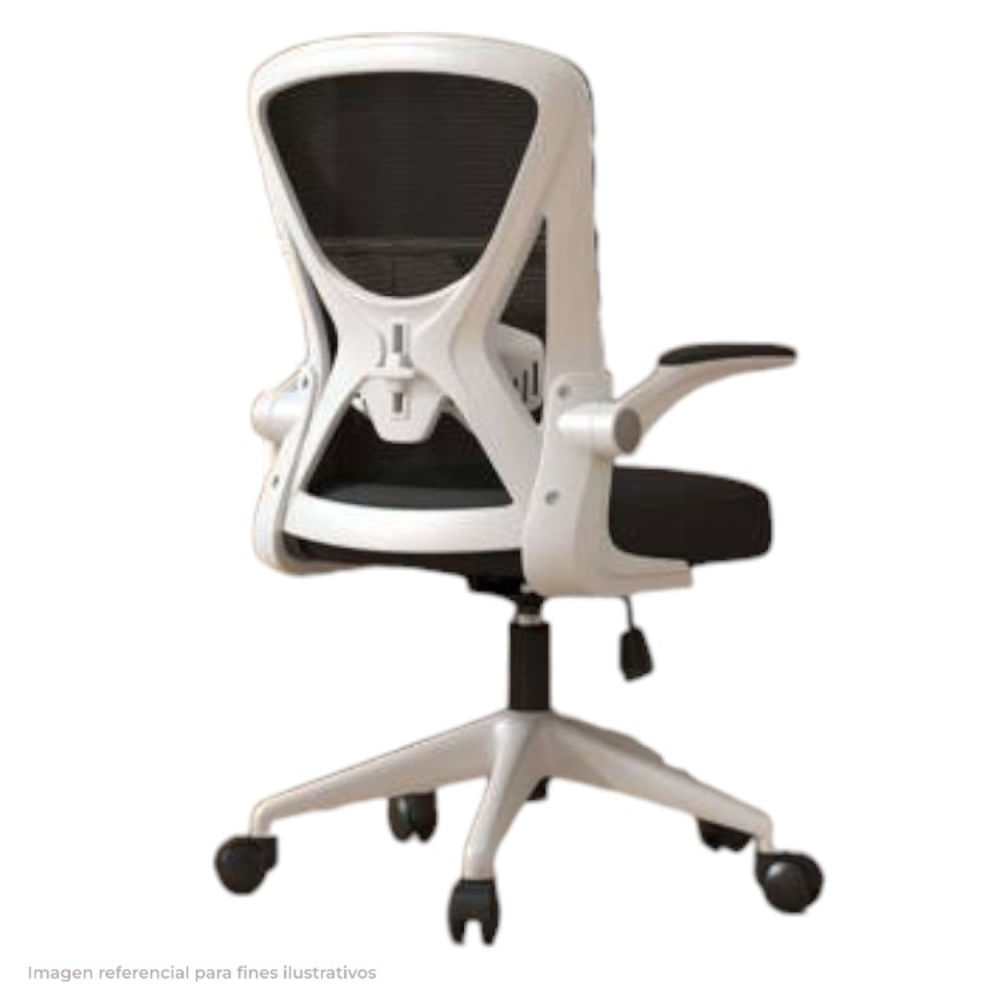 Silla de Oficina Ejecutiva con Reposa brazos Blanco