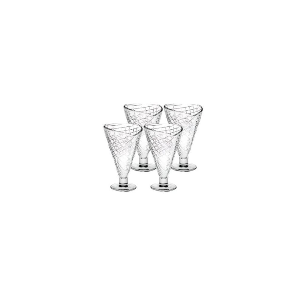Set x 4 Copas de Helado diseño Cono 210 ml