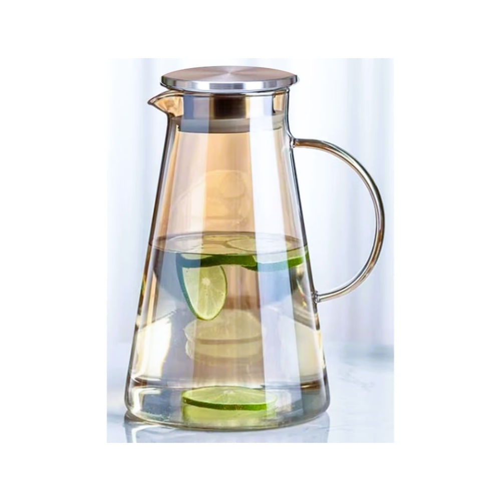 Jarra Dorada tapa de Acero Inox Resistente al Calor 1.6 L.