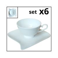 set de 6 Tazas y 6 Platillo Estilo Europeo