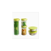 Set x 5 Organizadores de vidrio con Tapa Enroscable