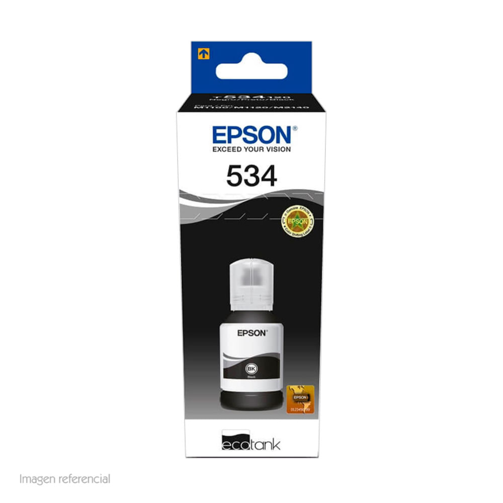 BOTELLA DE TINTA EPSON T534 NEGRO 120ML