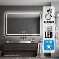 Espejo LED Antiempaño Orange 110x70cm Biselado Luz Fría