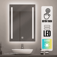 Espejo LED Vertical Orange 3 Colores 70x49cm Biselado