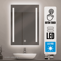 Espejo LED Vertical Orange 70x49cm Biselado Luz Fría