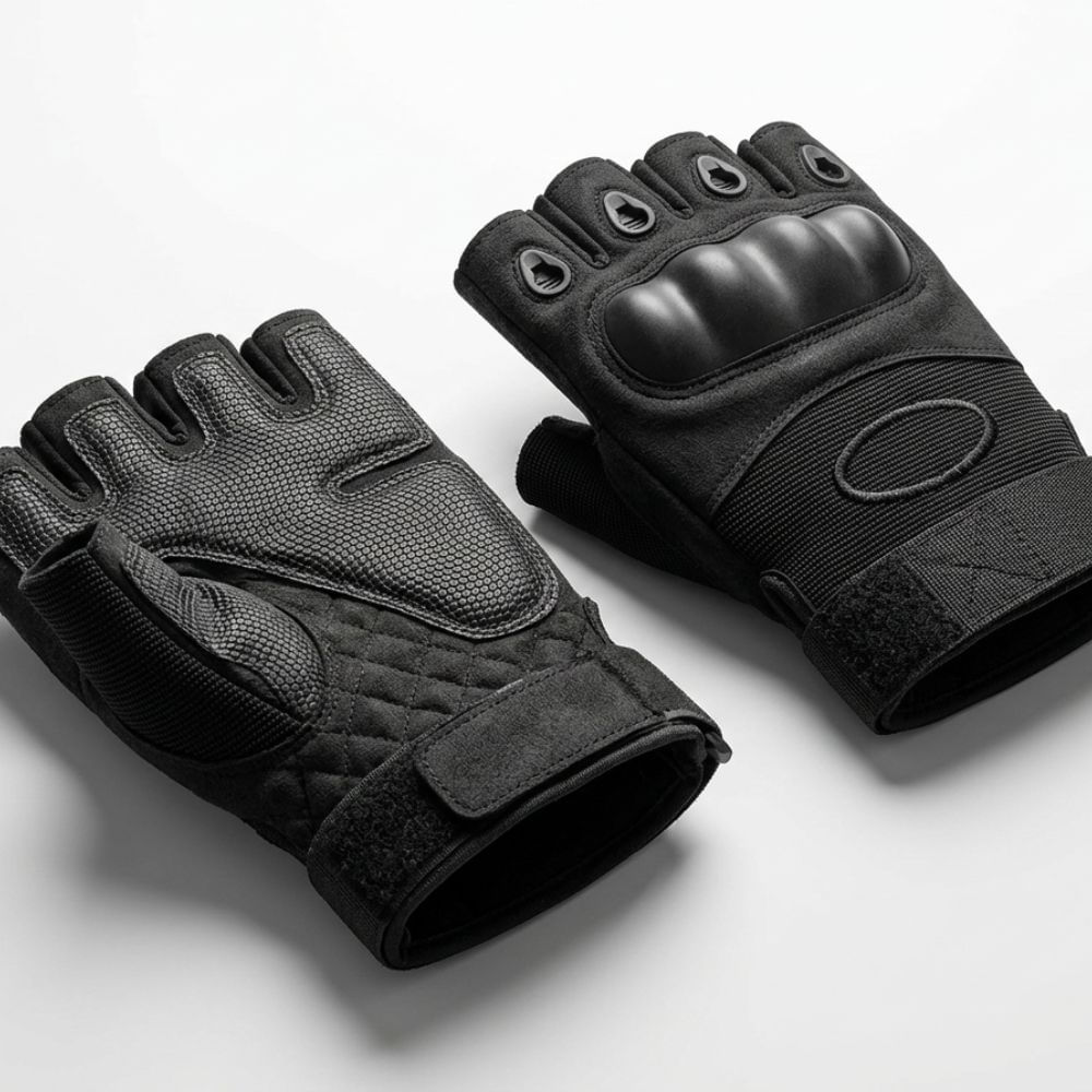 Guantes Mitones de Moto Bicicleta Scooter en Negro