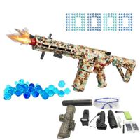 PISTOLA AR RIFLE DE ASALTO JUGUETE PARA NIÑOS Y ADULTOS ACCESORIOS LENTES LANZADOR DE HIDROGEL