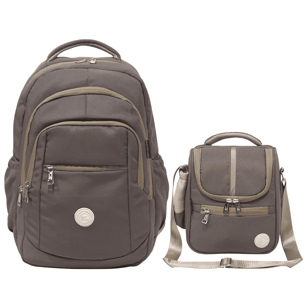 KIT ESCOLAR MOCHILA PIERO Y LONCHERA PRADO - ARENA