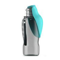 Botella de Agua Bebedero Portátil para Perros 800Ml de Color Verde