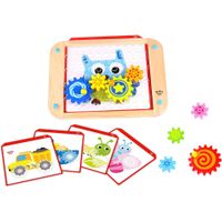 JUEGO ROMPECABEZAS DE ENGRANAJES DE MADERA FAT BRAIN TOYS