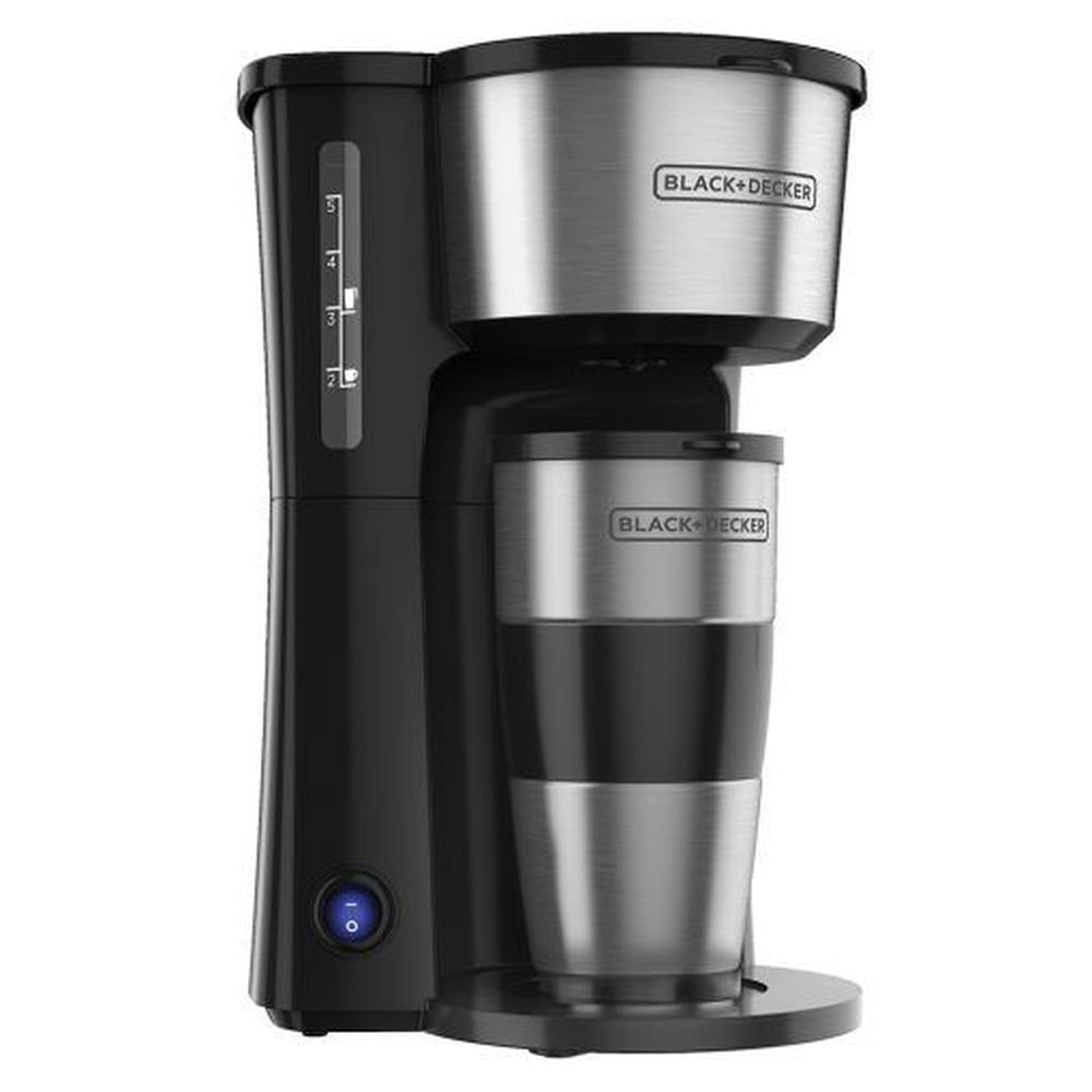 Cafetera 4 en 1 de 5Tsz con Filtro Permanente BLACK & DECKER CM0755S Plateado