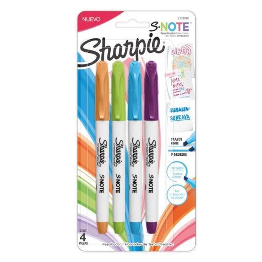 Resaltador 4 Colores Intensos Sharpie 2132980