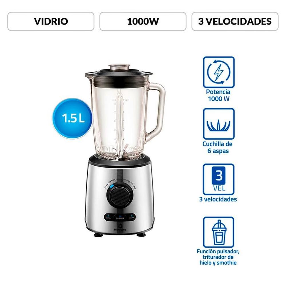 Licuadora Indurama Li-inx 1.5l Croma 1000w