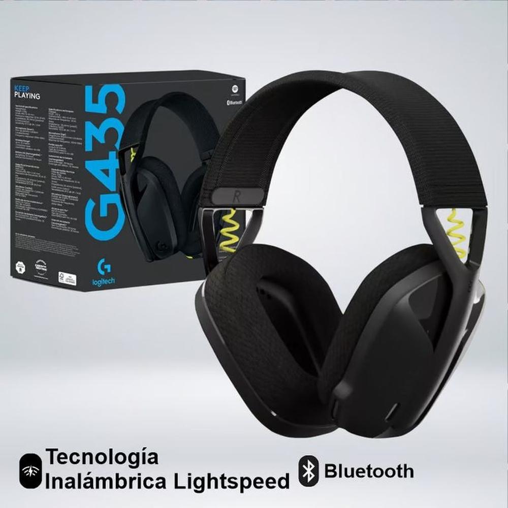 AUDIFONO CMICROF LOGITECH G435 LIGHTSPEED BLUETOOTH BLACK