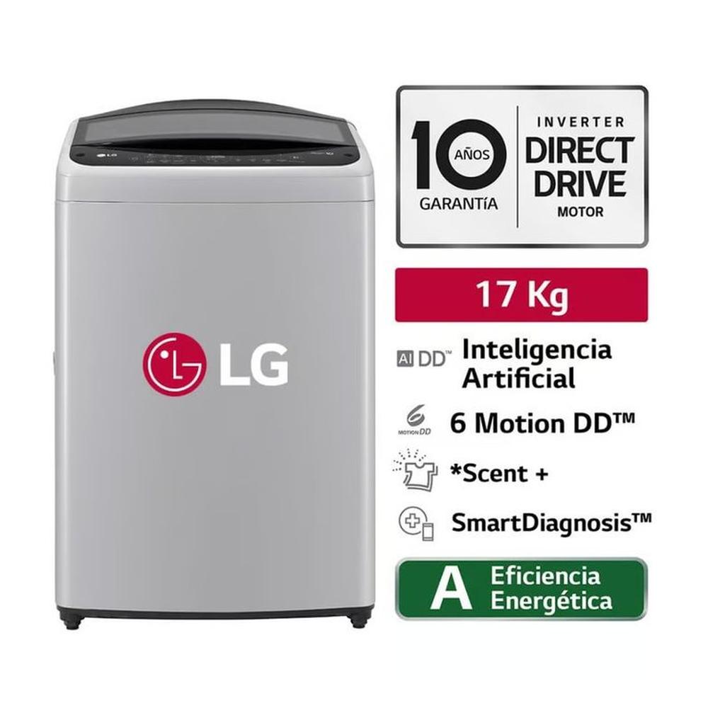 Lavadora LG WT17DV6T 17kg Ai DD Carga Superior Gris