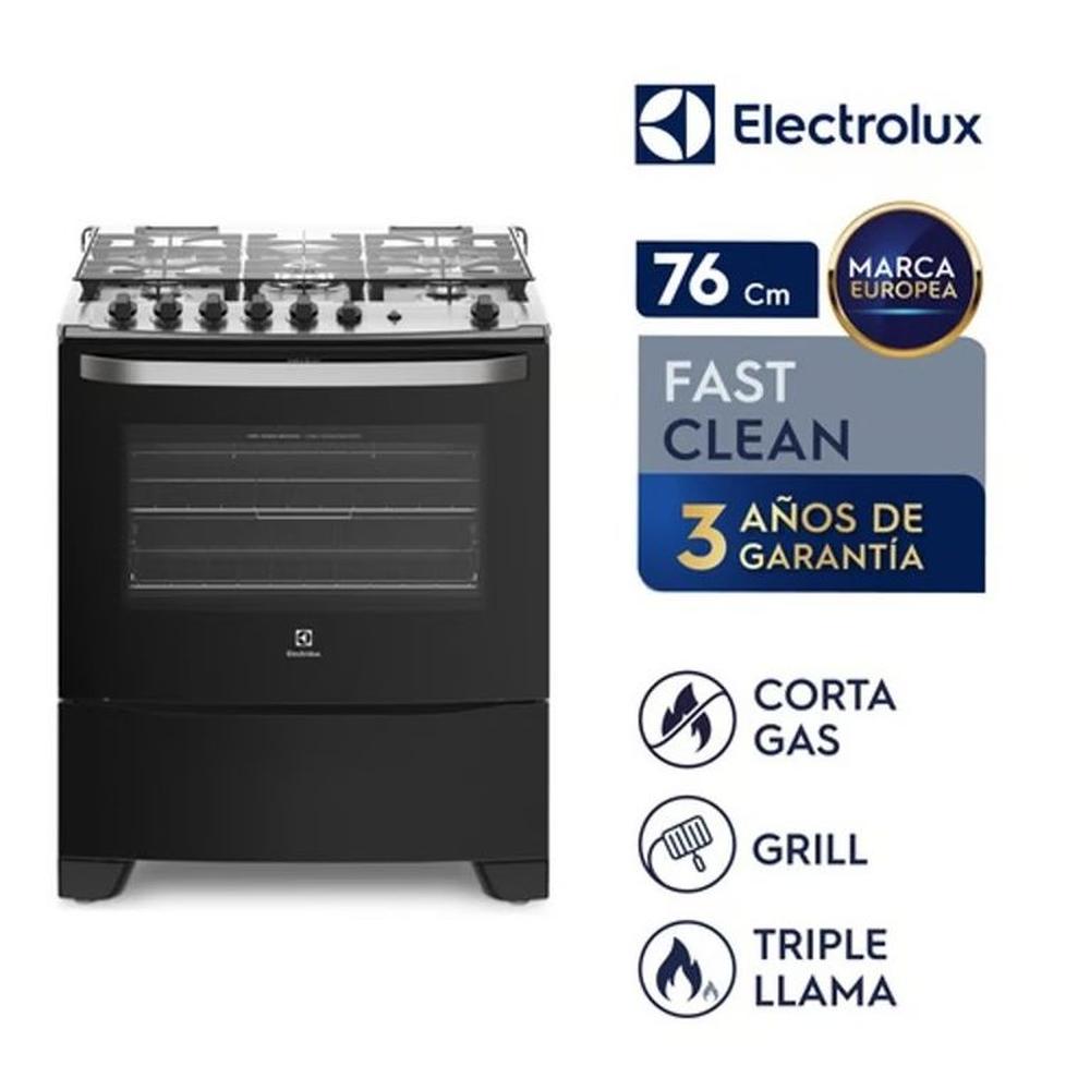 Cocina Electrolux Freestanding a Gas con 5 quemadores 76USM