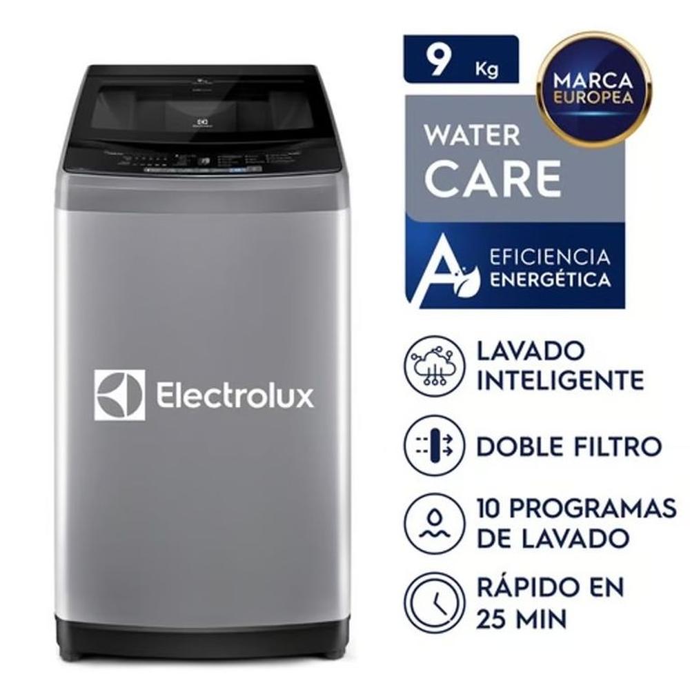 Lavadora 9Kg Premium Care Electrolux Silver EWIW09F2USVG