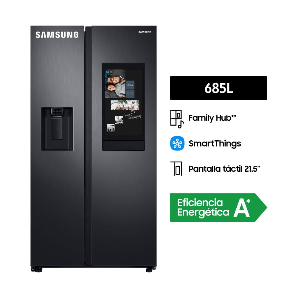 Refrigeradora SAMSUNG 685L No Frost RS27T5561B1/PE Negro