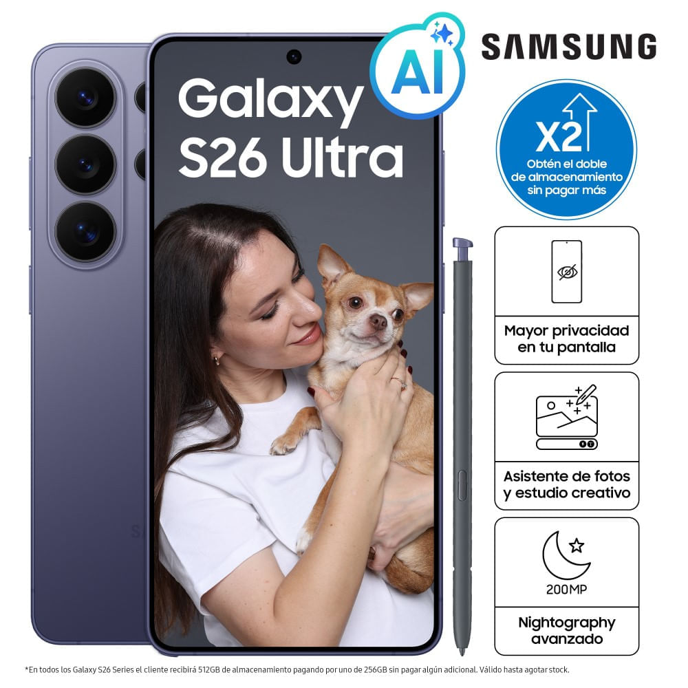 Smartphone Samsung Galaxy S26 Ultra 512GB Cobalt Violet SM-S948BZVMLTP