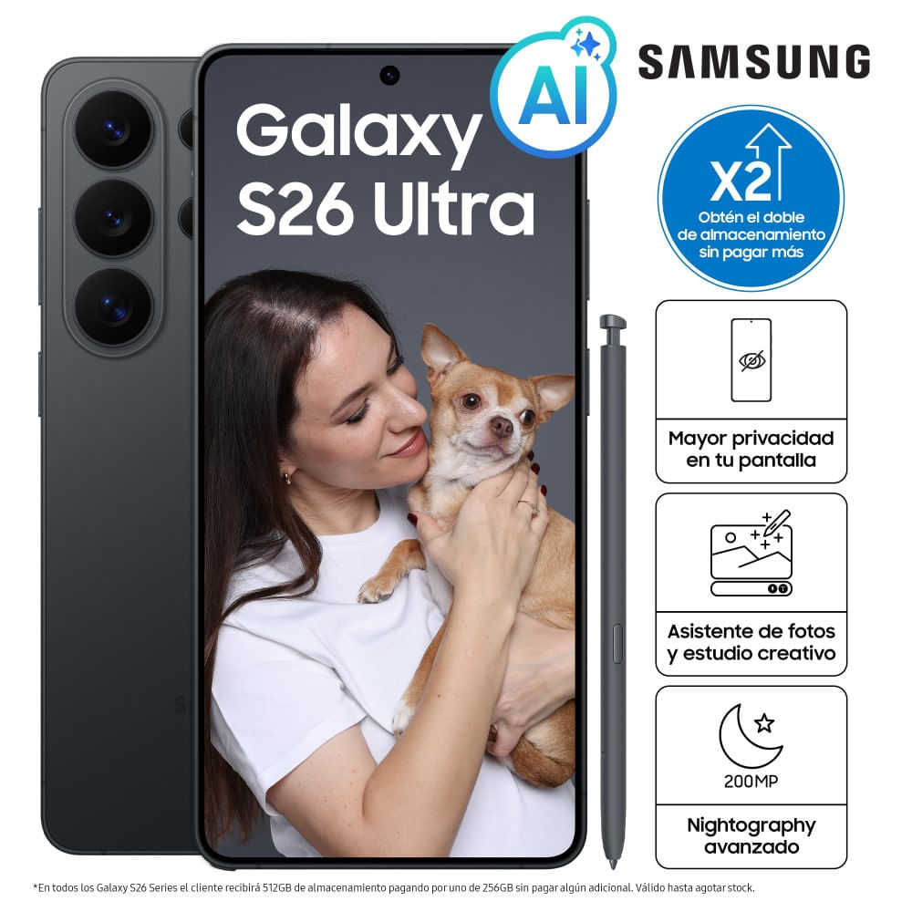 Smartphone Samsung Galaxy S26 Ultra 512GB Black SM-S948BZKMLTP