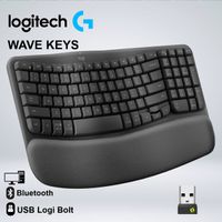 TECLADO LOGITECH ERGO WAVE KEYS WIRELESS USB BOLT BLUETOOTH